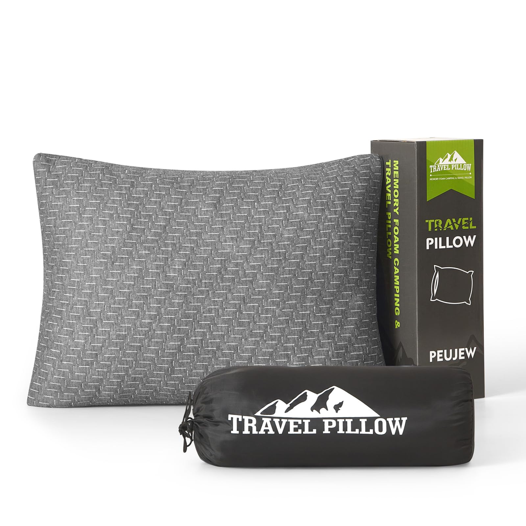 Textured Camping Pillow - White