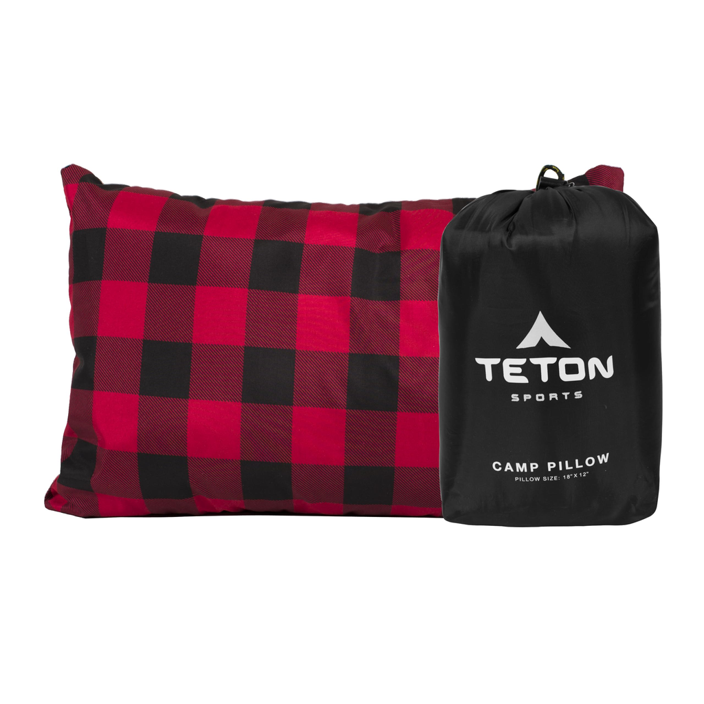 Textured Camping Pillow - Green