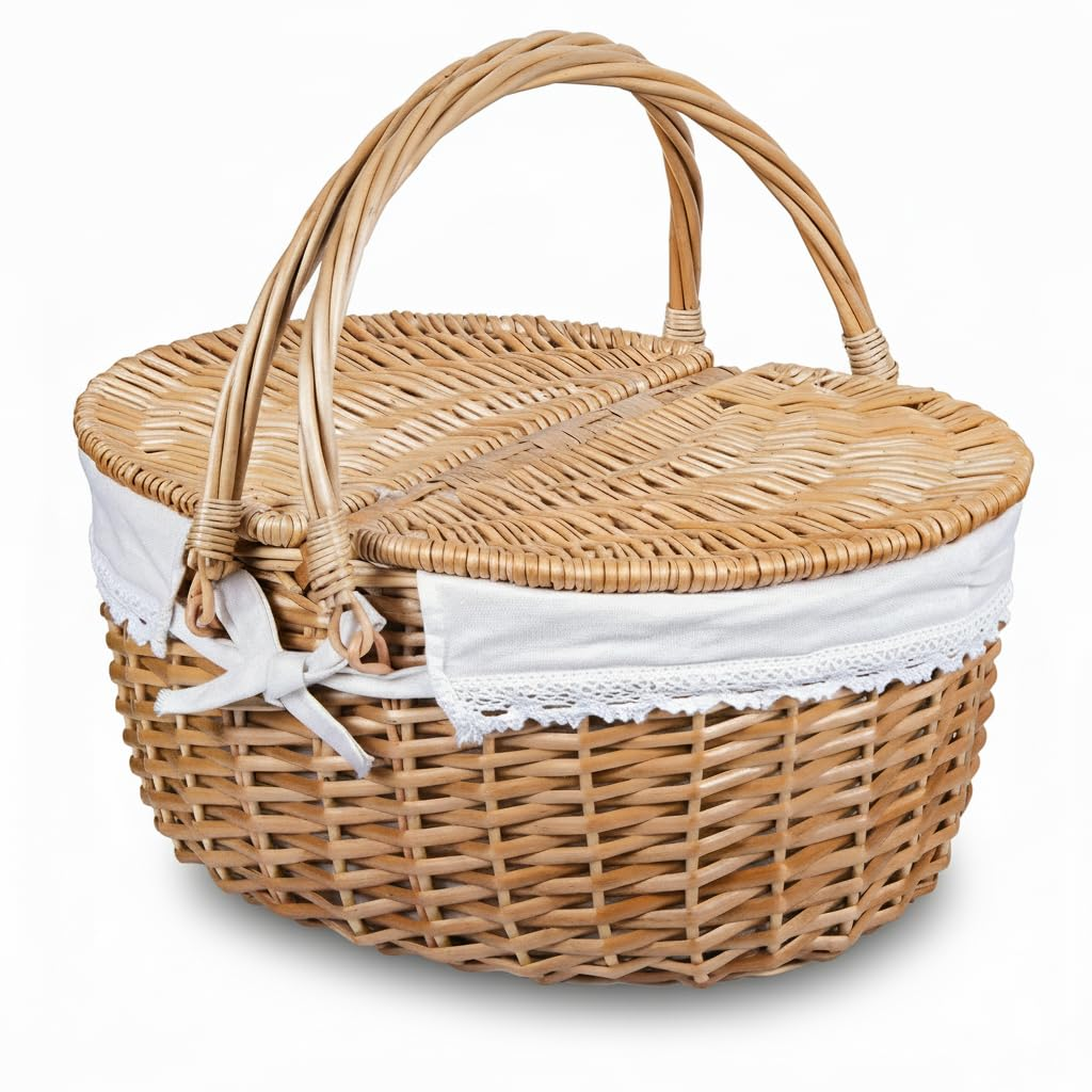 Easy Clean Picnic Basket - 4 Pack