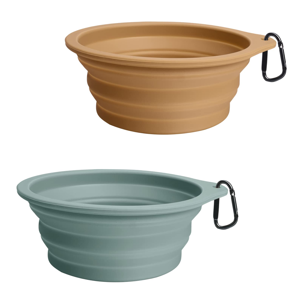 Waterproof Collapsible Dog Bowl - Terracotta