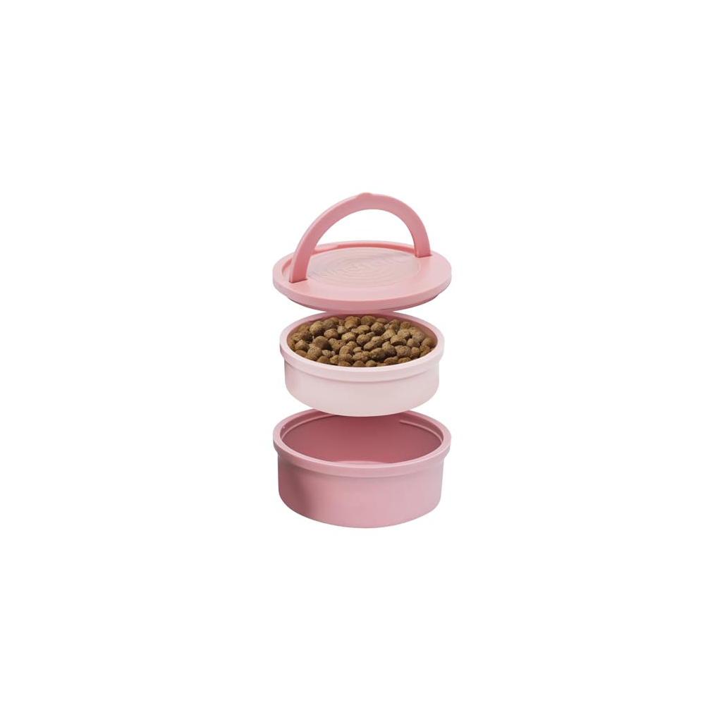 Travel Collapsible Dog Bowl - Beige
